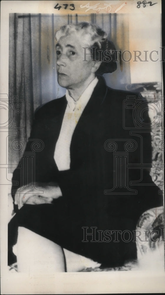 1956 Press Photo Queen Juliana in Amsterdam, Holland uses Faith Healer