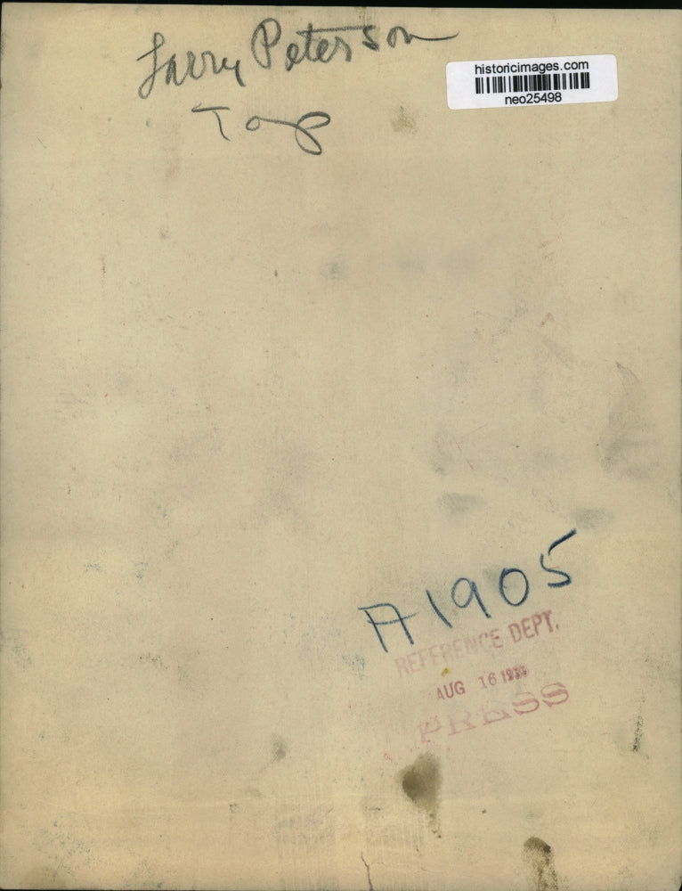 1934 Press Photo Larry Peterson - neo25498