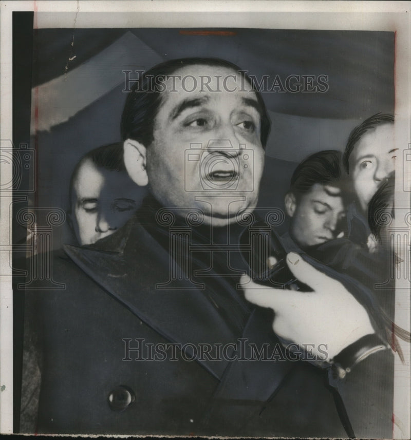 Load image into Gallery viewer, 1955 Press Photo Pierre Mendes-France Interview at Elysee Palace, Paris, France
