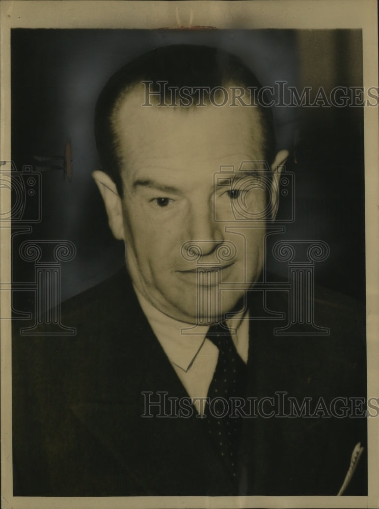 1937 Press Photo Charles Bedaux Arrives in New York to Tour Windsors - neo25734
