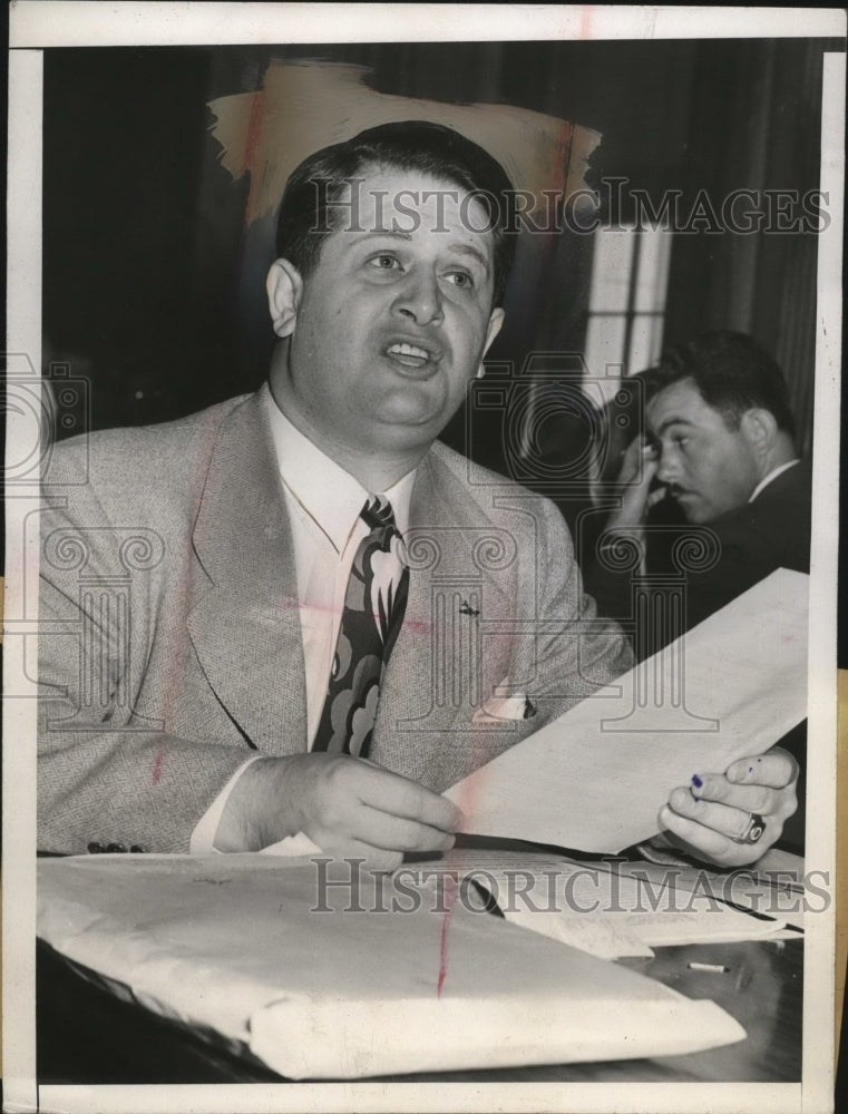 1944 Press Photo Richard T Frankensteen VP of the UAW CIO in DC - neo25761