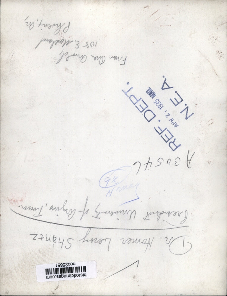 1935 Press Photo Dr. Homer Leroy Shantz Pres University of Arizone - neo25851