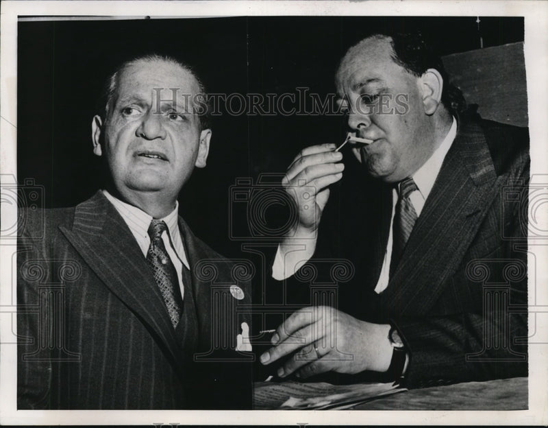 Load image into Gallery viewer, 1945 Press Photo Carraciolo Parra Perez of Venezuela &amp; Trygve Lie of the UN
