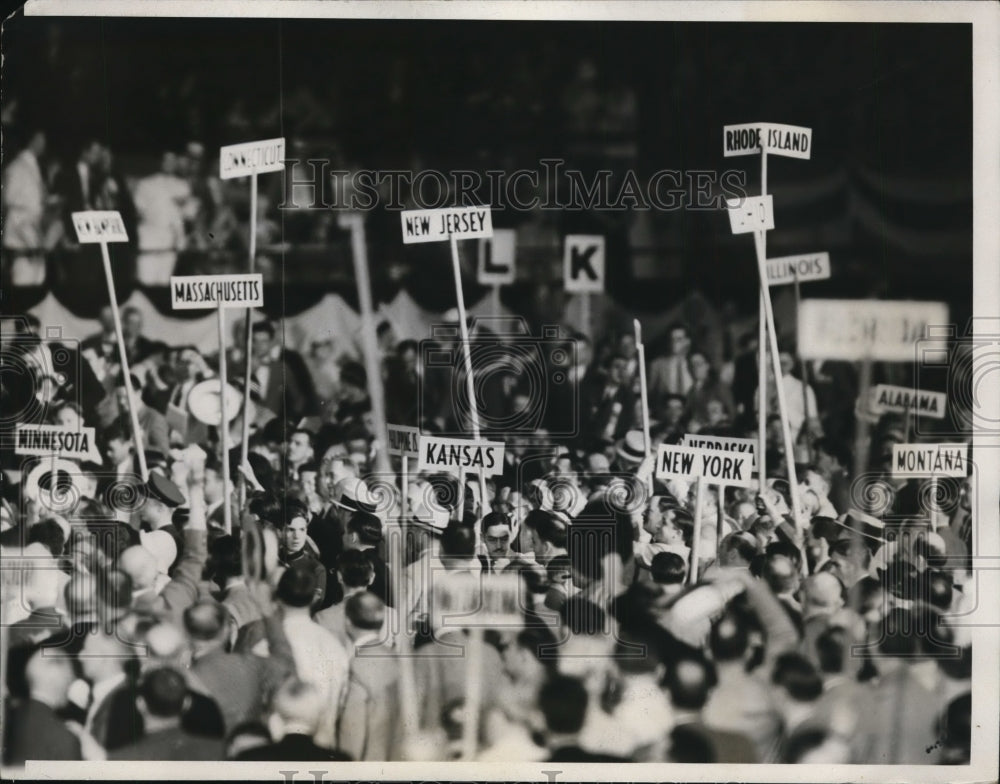 1932 Press Photo Democratic National Convention in Chicago - nep00207