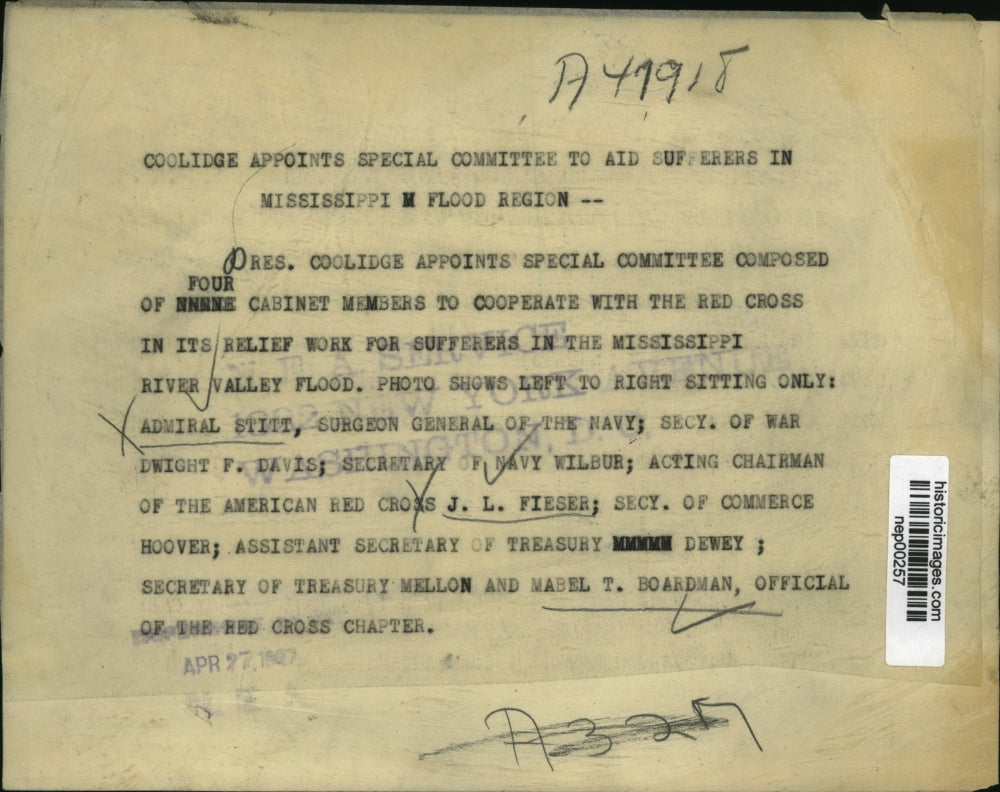 1927 Press Photo President Coolidge, Admiral Stitt, Dwight Davis, Mr Wilbur