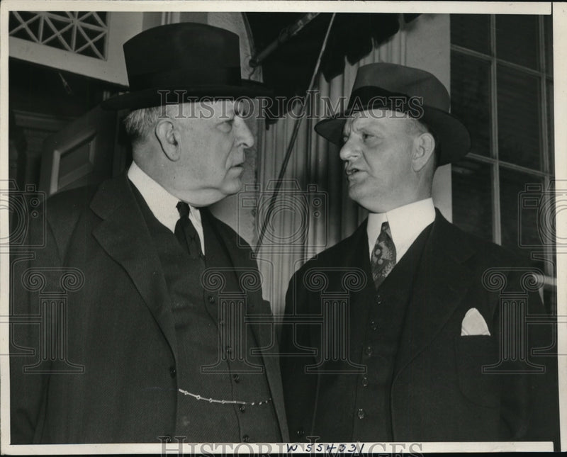 Load image into Gallery viewer, 1940 Press Photo MA Senator David Walsh, GA Rep Carl Vinson in DC - nep00264
