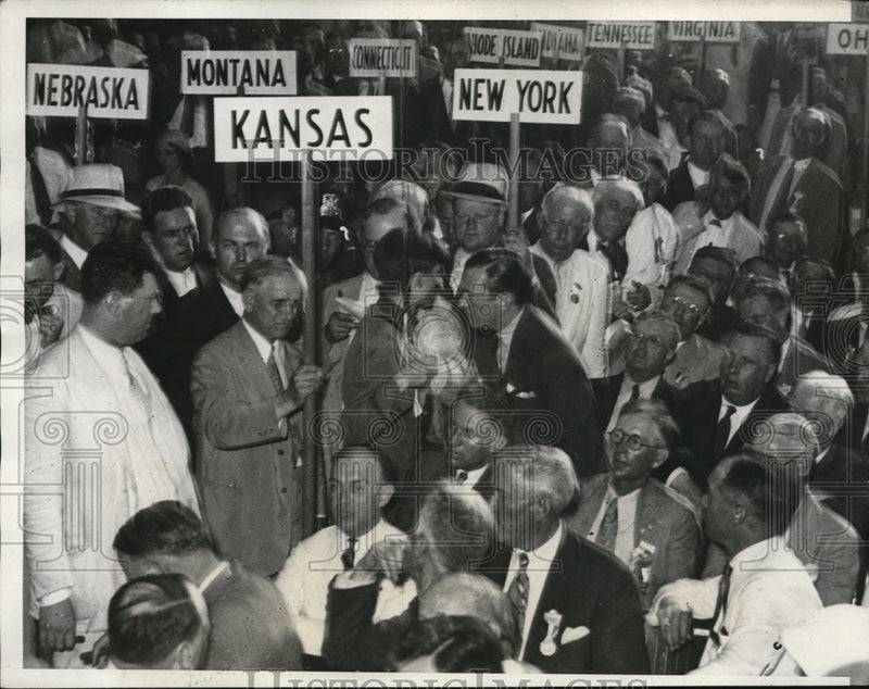 Load image into Gallery viewer, 1932 Press Photo Democratic National Convention, NY Mayor James Walker
