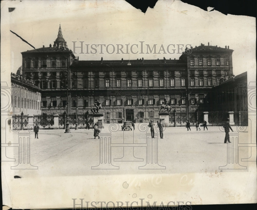 1929 Press Photo Turin Italy palace of Crown Prince Umberto, Princess Marie Jose