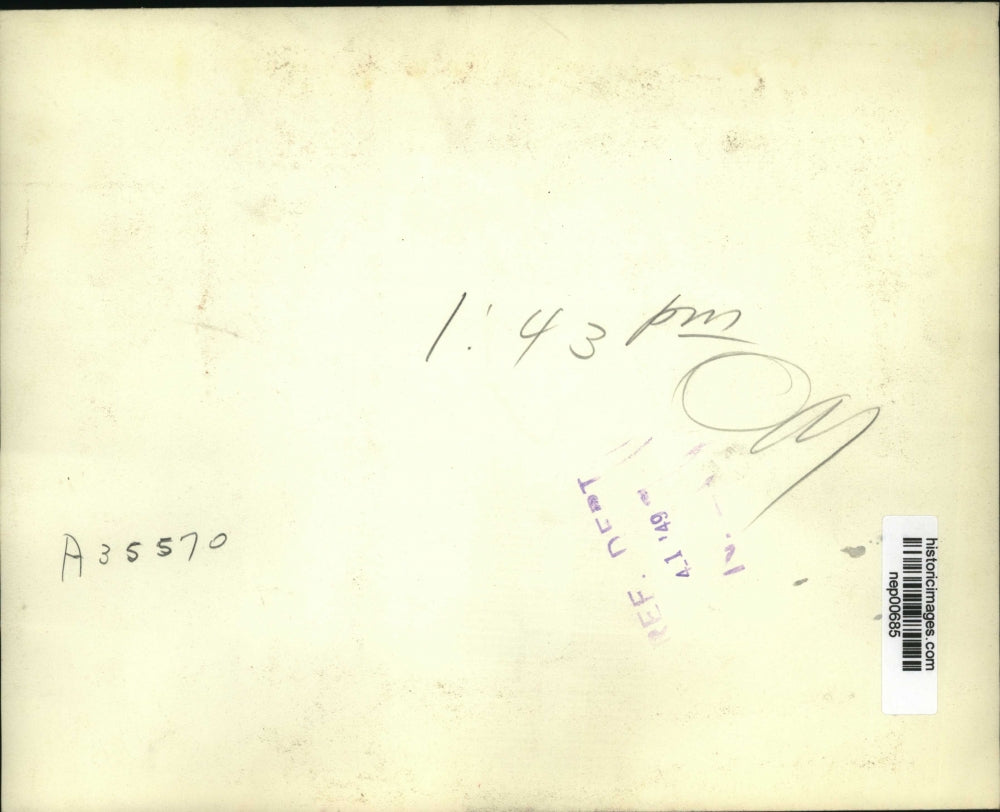 1949 Press Photo MI Senator Arthur Vandenberg & Mayor Elmer Robinson of SF