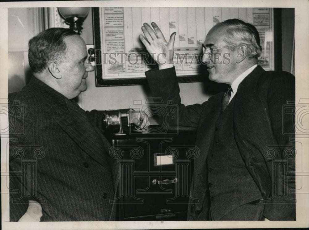 1939 Press Photo MO Senator Bennett C Clark & Michigan's Artthur Vandenberg