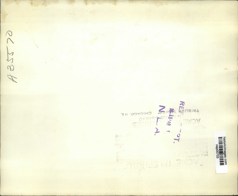 1948 Press Photo Michigan Senator Arthur Vandenberg 7th Freedom Award