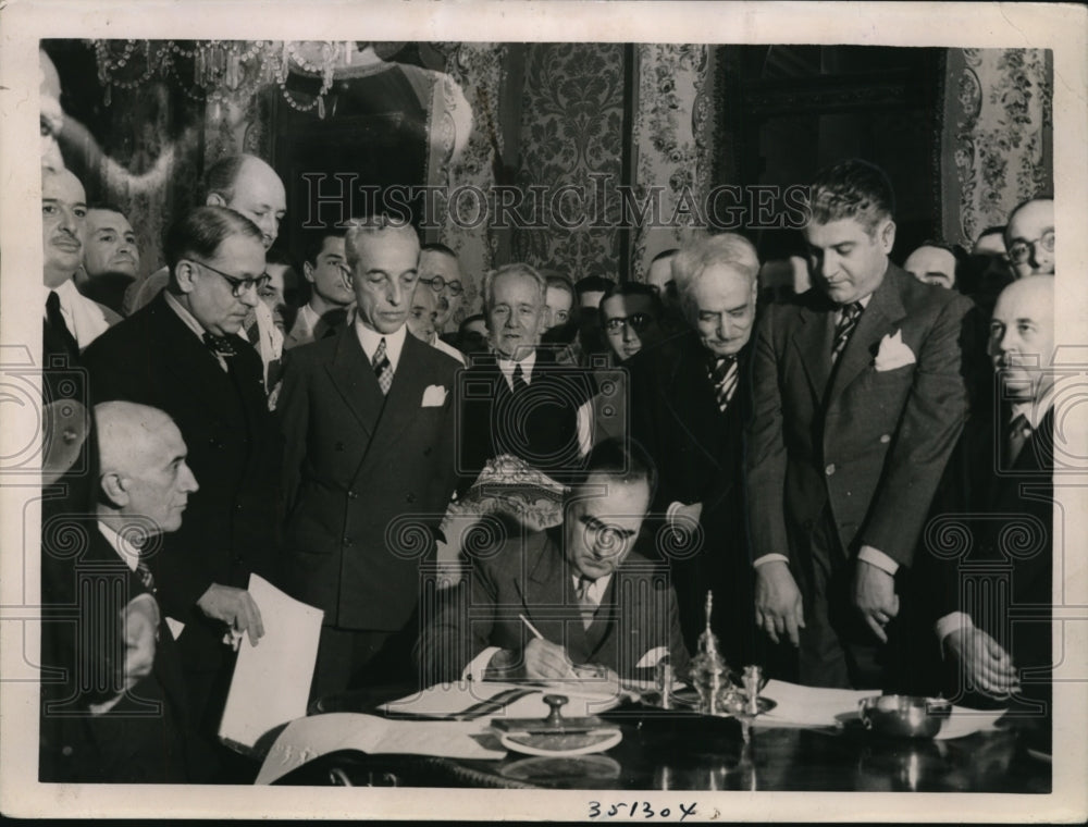 1936 Press Photo Brazilian President Gethulio Vargas & his Congress - nep00795