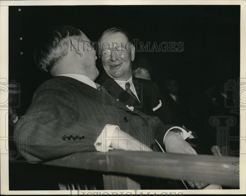 1936 Press Photo Senator Arthur Vandenberg of Michigan & Col Frank Knox
