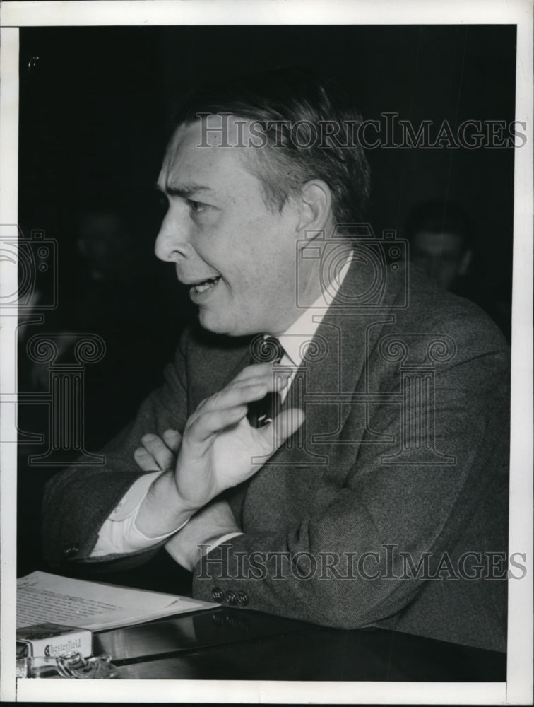 1942 Press Photo Assistant Secretary of State Adolf Berle Jr at Senate hearing