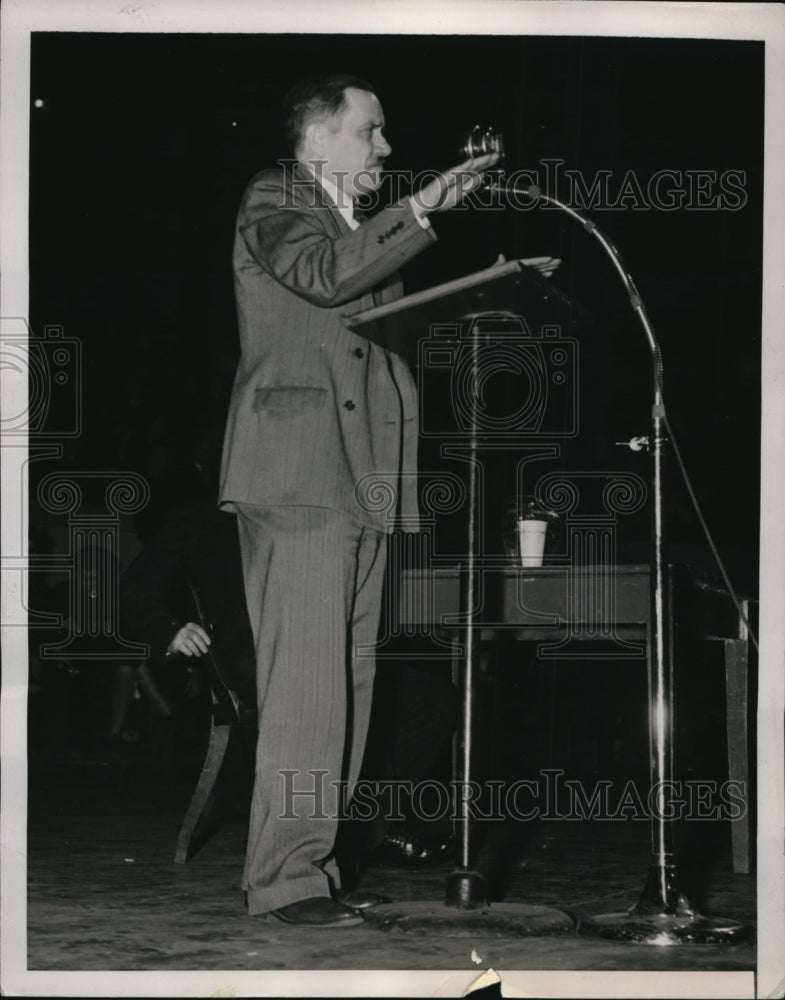 1939 Press Photo US Communist Party, Earl Browder Presidential candidate