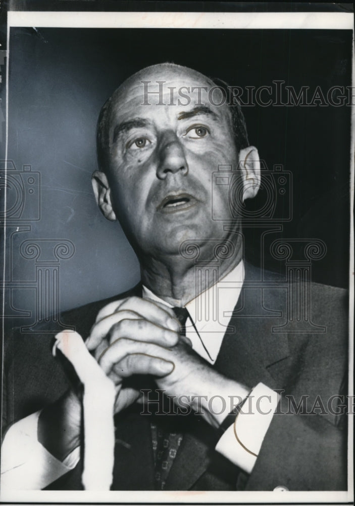 1956 Press Photo Adlai Stevenson Illinois Senator - nep00987