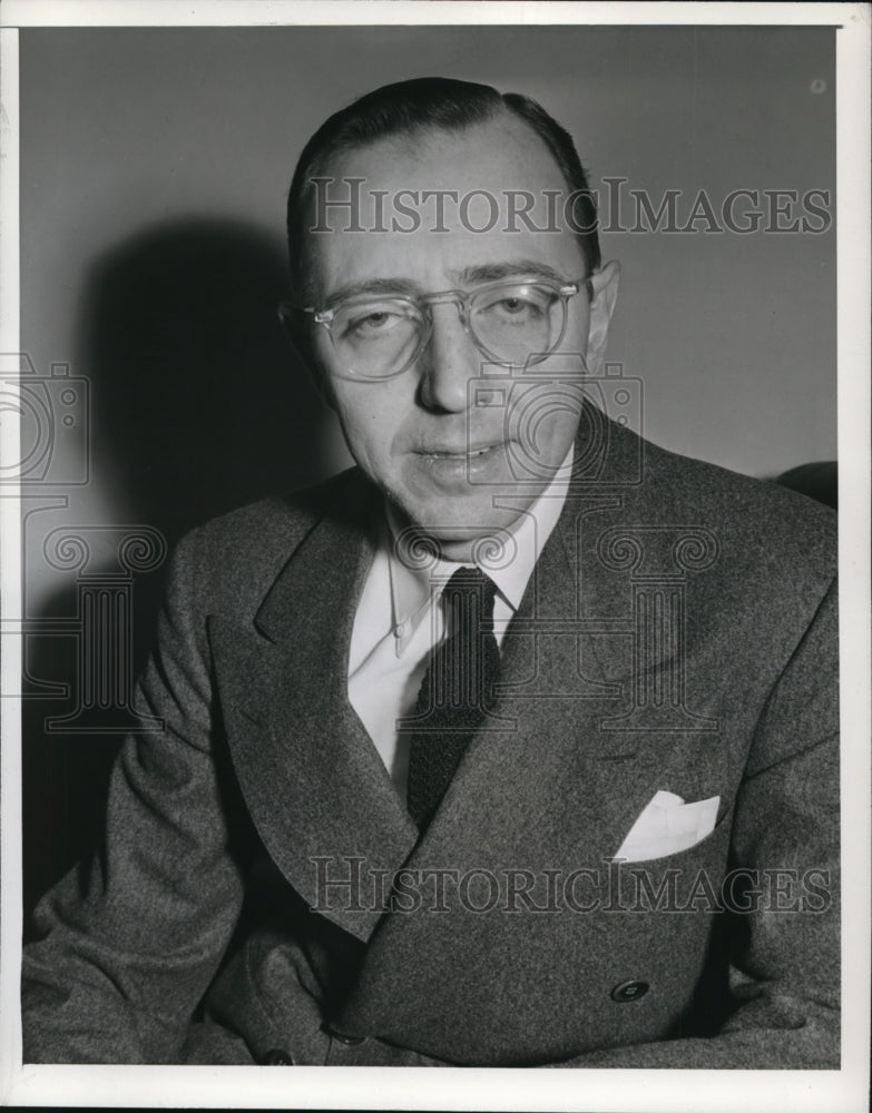1943 Press Photo Rep Henry Jeffrey of Dayton Ohio at his Washington office