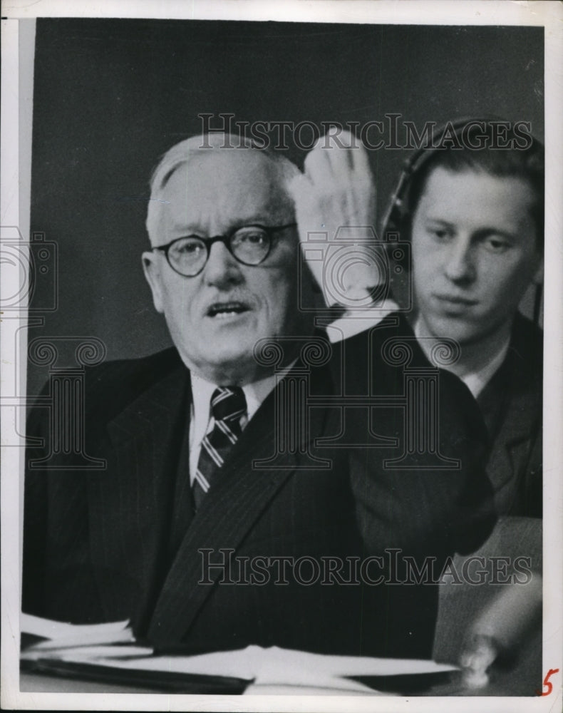 1950 Press Photo Russian Andrei Vishinsky making a speech - nep01152- Historic Images