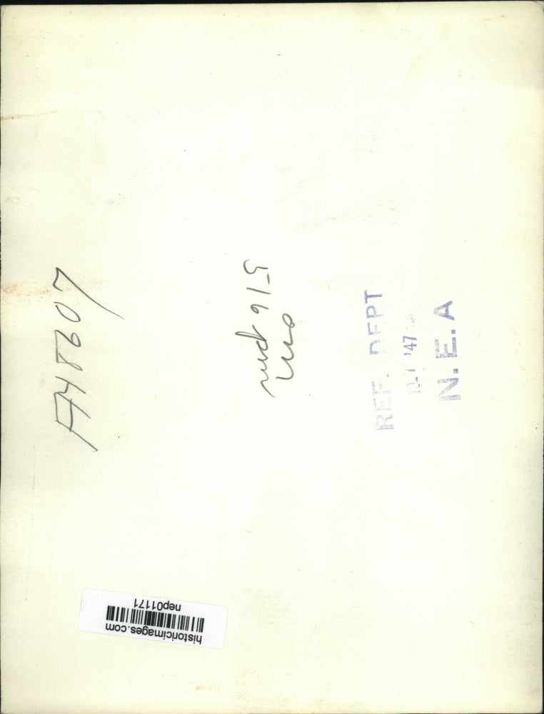 1947 Press Photo Soviet Andrei Vishinsky at the UN General Assembly - nep01171