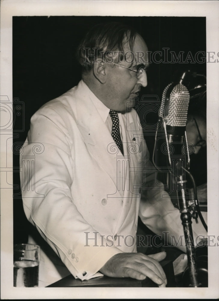 Load image into Gallery viewer, 1940 Press Photo Michigan Senator Arthur Vandenburg at GOP Convention
