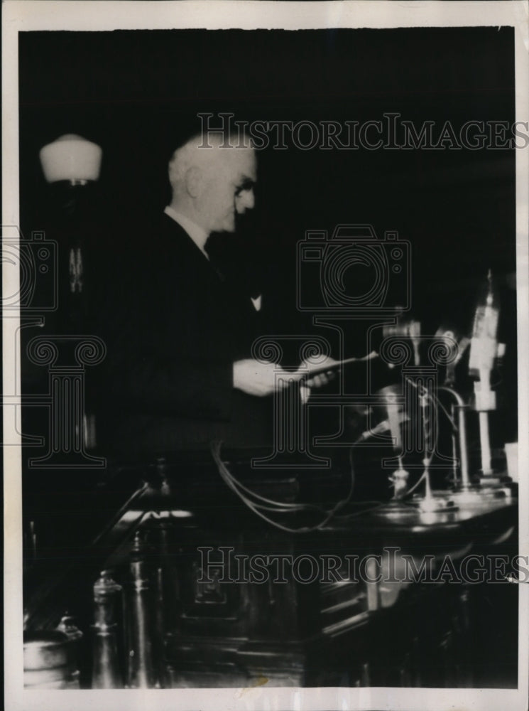 1938 Press Photo Secretary of State Cordell Hull at 8th Pan American conference