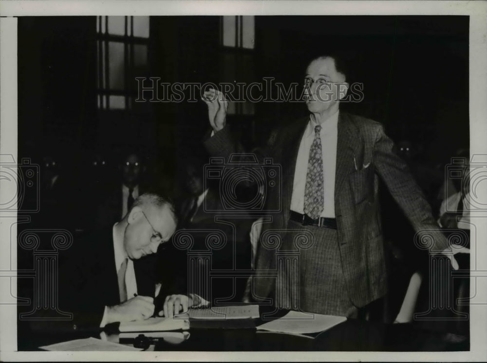 1938 Press Photo TVA chairman Harcourt Morgan at Senate committee - nep01859