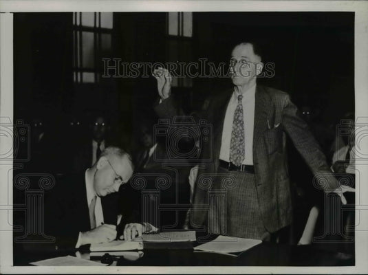 1938 Press Photo TVA chairman Harcourt Morgan at Senate committee - nep01859