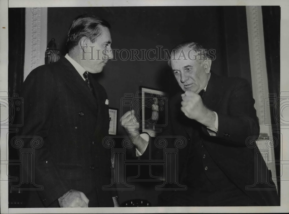 1937 Press Photo Senators Claude Pepper of Florida, Tom Connally of Texas