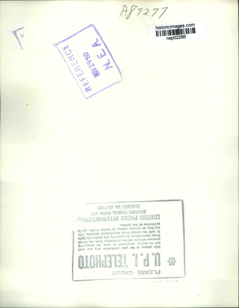 1960 Press Photo Air Force Secretary DuGey C Sharp Chief of Staff Gen White