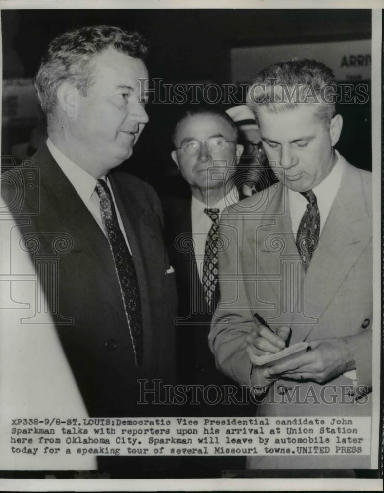 1952 Press Photo Senator John Sparkman of Alabama candidate for VP - nep02275