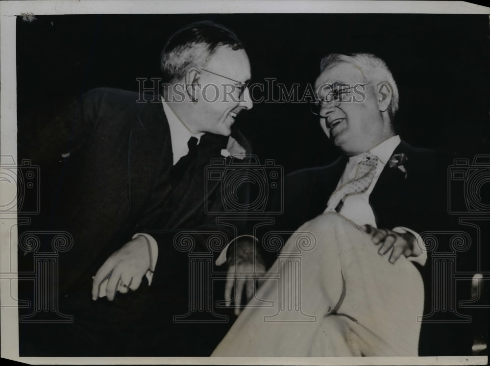 1936 Press Photo Kansas Governor Alf Landon, MO Governor Guy B Park - nep02484- Historic Images