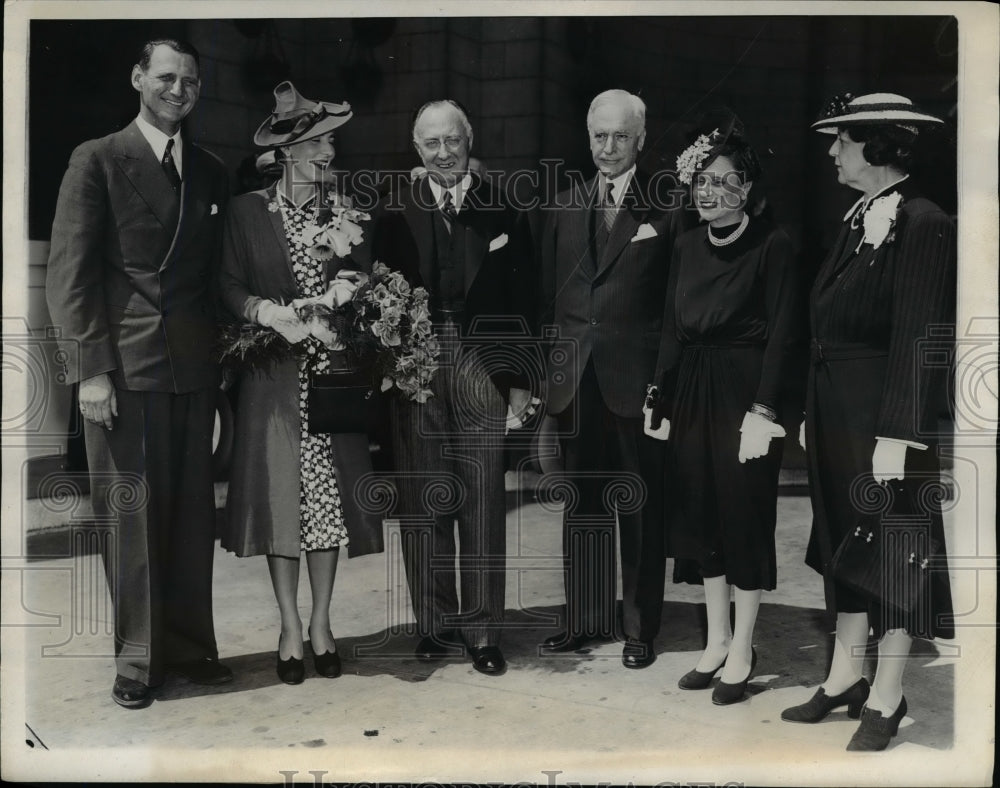 1939 Press Photo Denmark Crown Prince Frederick, Princess Ingrid in DC