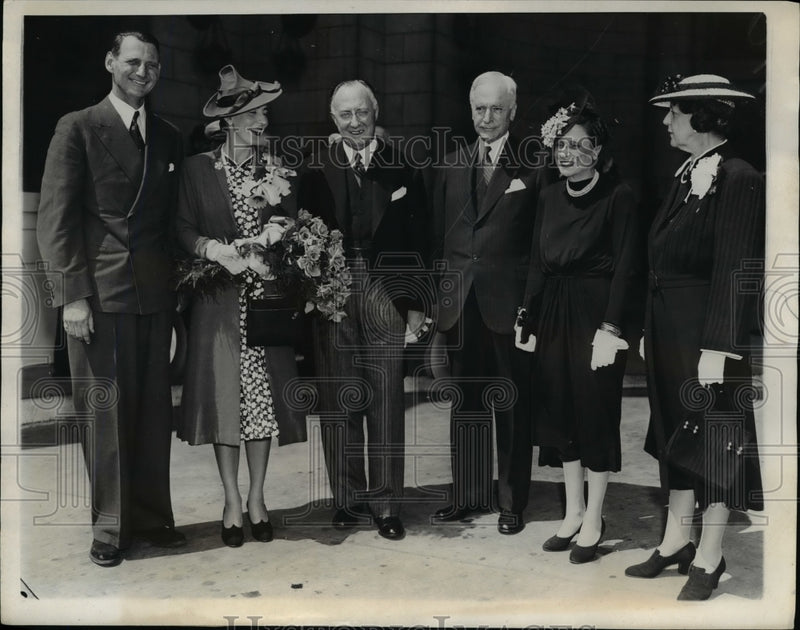 Load image into Gallery viewer, 1939 Press Photo Denmark Crown Prince Frederick, Princess Ingrid in DC
