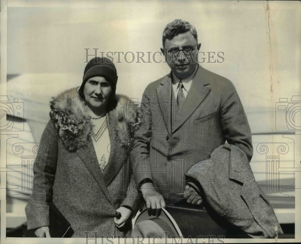 1930 Press Photo Dr Joaquin Gomez & wife maybe new Nicaraguan president