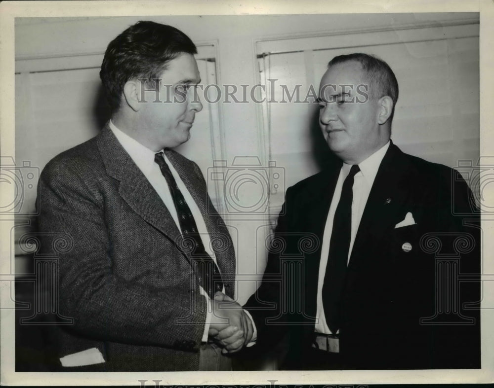 1940 Press Photo Presidentiial candidate Wendell Willkie & Harry Colmery in CO