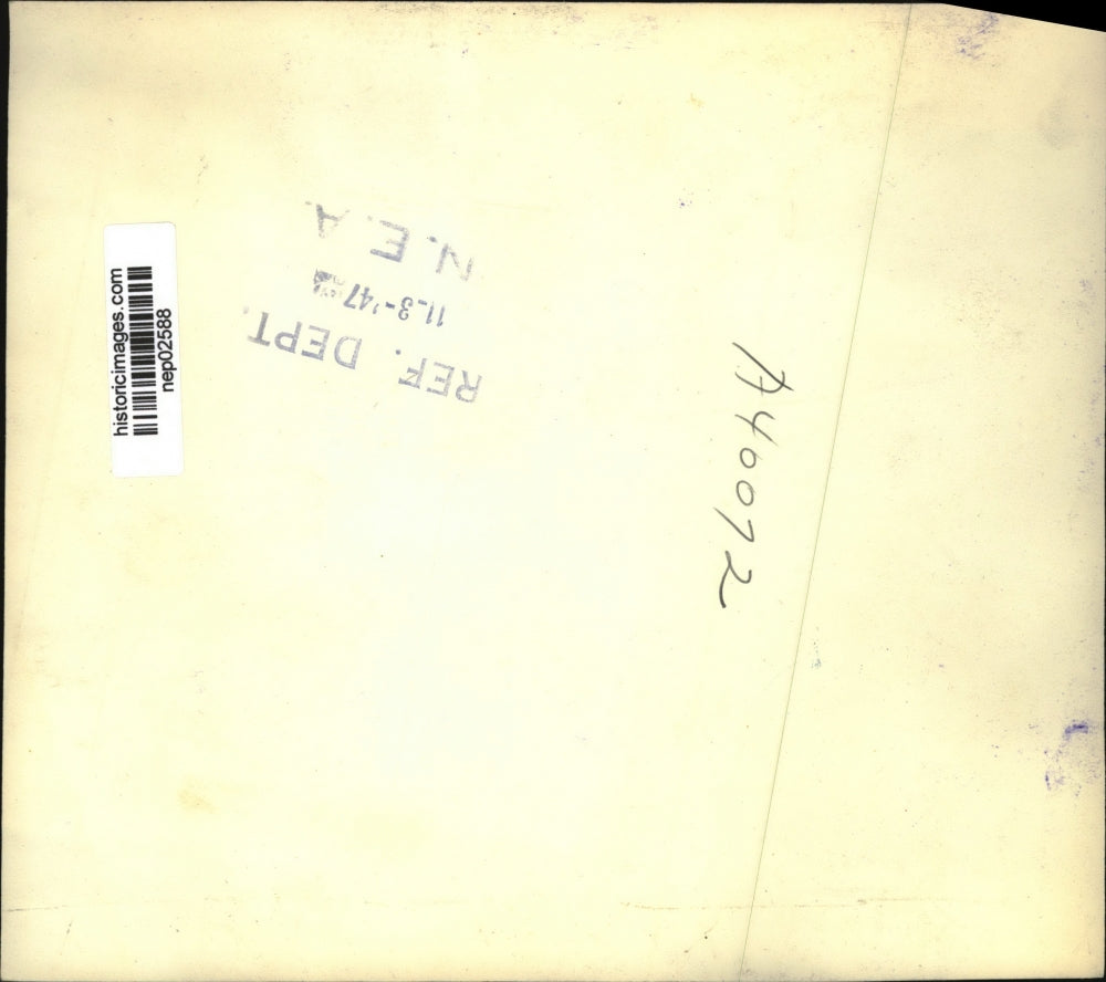 1947 Press Photo Oil magnates El G Taha, Marcel Voyer, Raoul Salze - nep02588