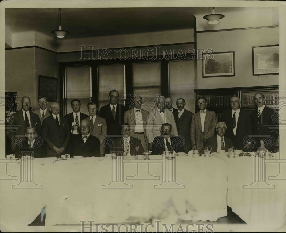 1929 Press Photo NY Board of Trade William Banham, PS Franklin, WJL Banham
