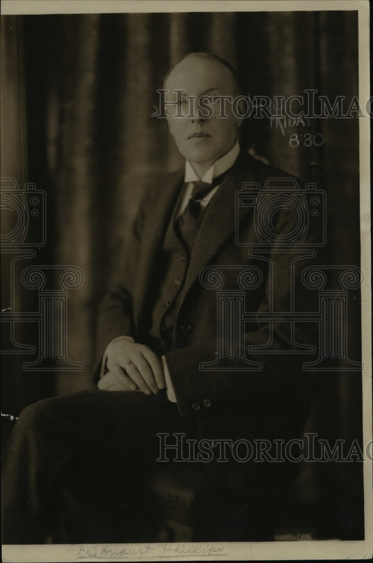 1918 Press Photo August Phillips Netherlands Minister - nep02750- Historic Images