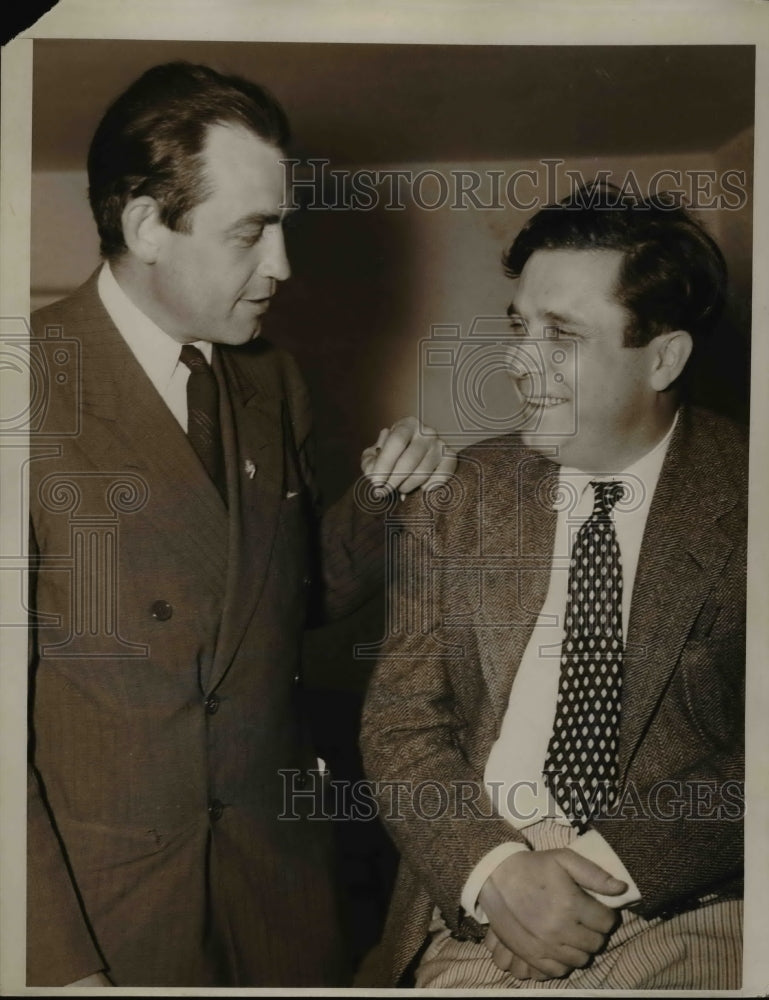 1940 Press Photo GOP President candidate Wendell Willkie & Russell Davenport