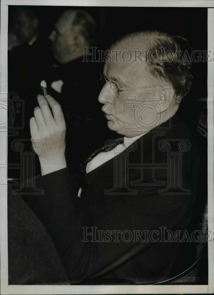 Load image into Gallery viewer, 1937 Press Photo Montana Senator Burton K Wheeler at Indian Affairs hearing
