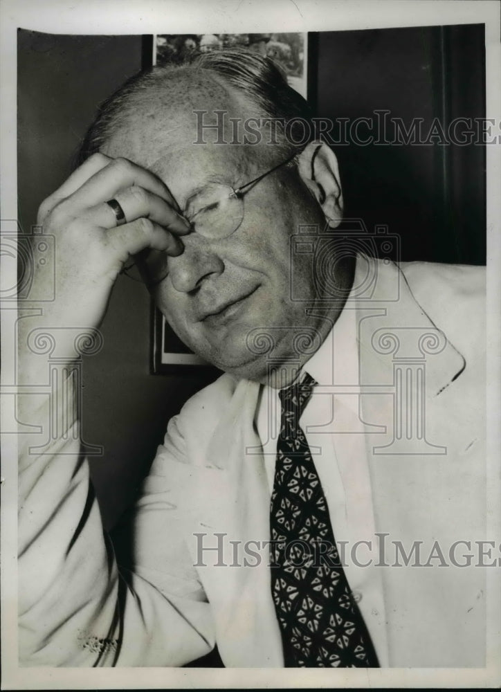 1938 Press Photo Montana Senator Burton K Wheeler Interstate Commerce comm