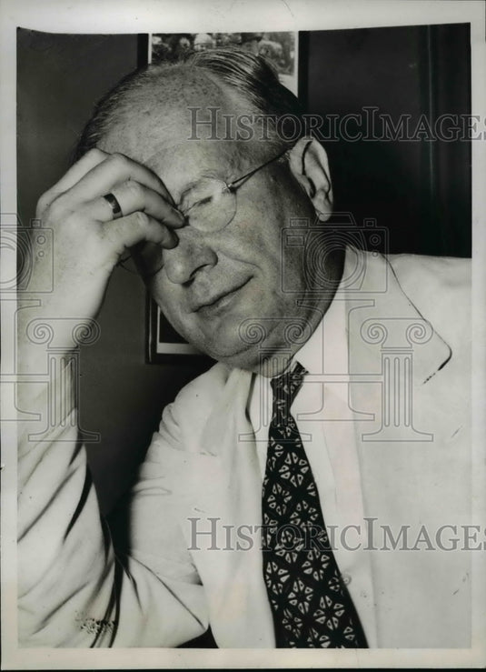 1938 Press Photo Montana Senator Burton K Wheeler Interstate Commerce comm