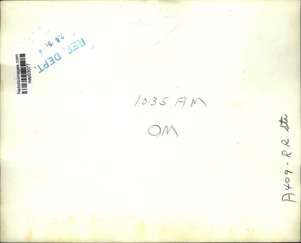 1951 Press Photo French Premier Rene Pleven arrrives at Washington DC