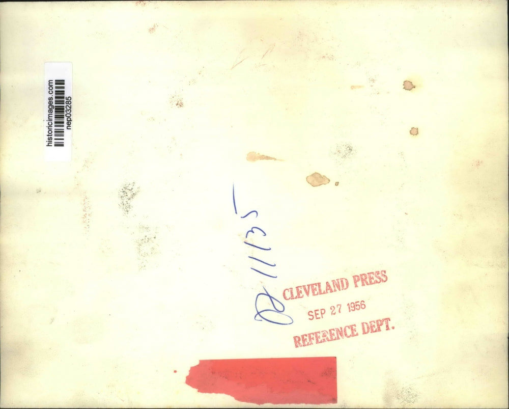 1956 Press Photo Pesident candidate Adlai Stevenson & Senator T Hennings