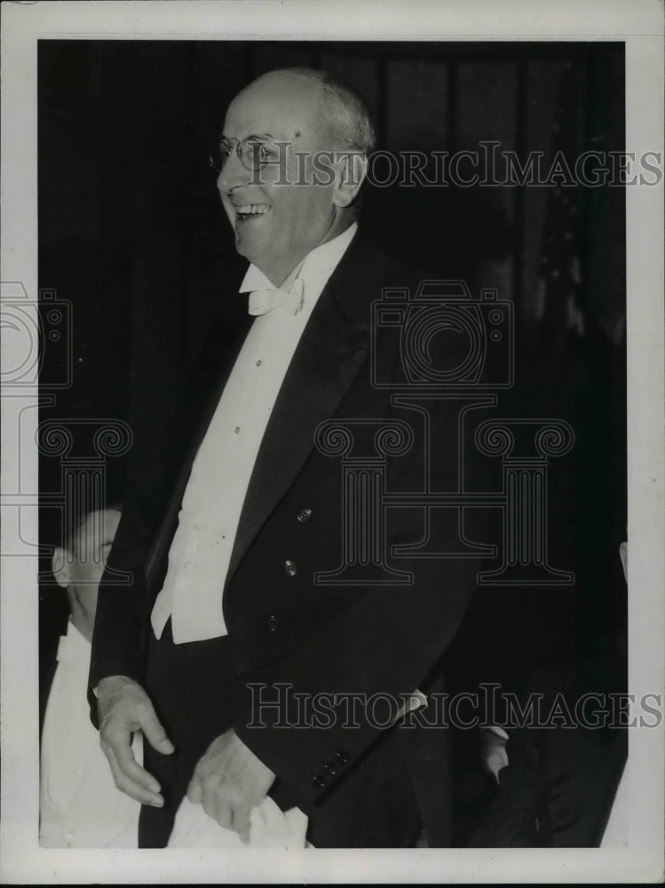 1937 Press Photo Attorney General Homer Cummings at a banquet in DC - nep03434