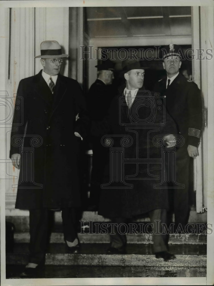 1933 Press Photo Attorney General Homer Cummings at a Cabinet meeting