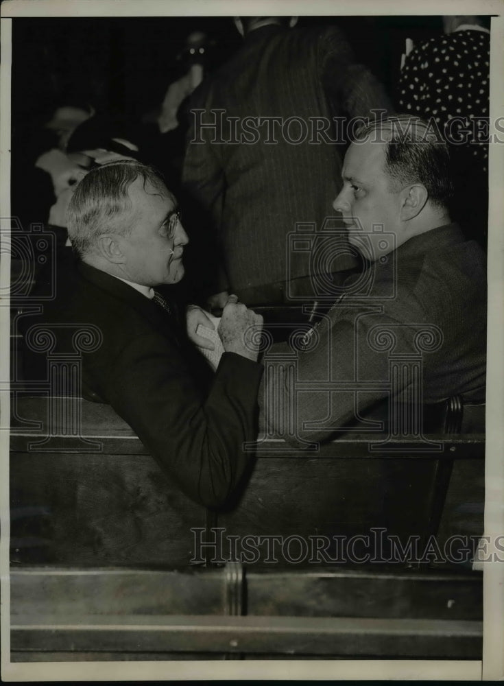 1936 Press Photo Gerard, Phelps at opening of Democratic National Conventio