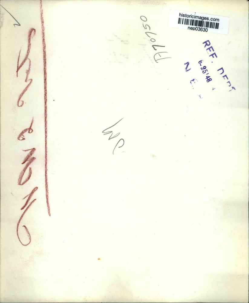 1948 Press Photo President Truman Greets A Group Of Wounded Veterans - nep03630