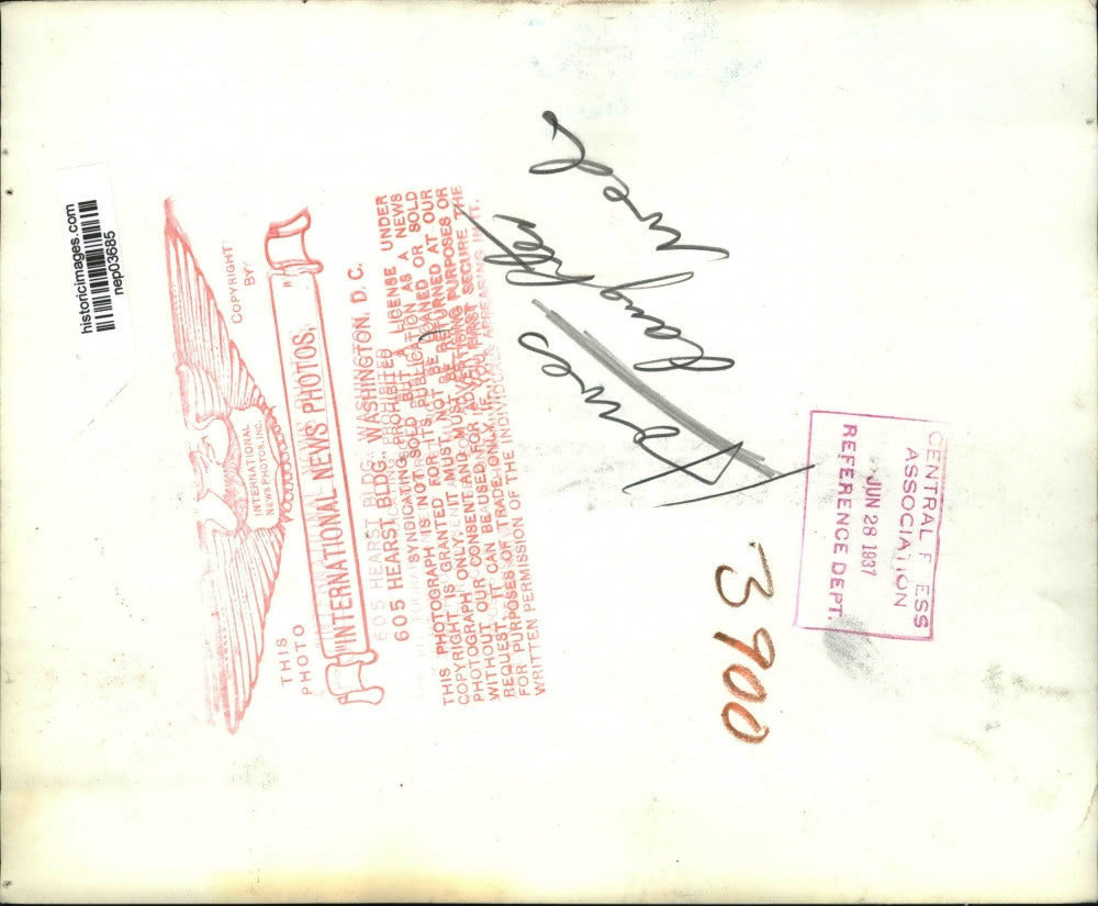 1937 Press Photo Scene At The Wedding Of Howes' Daughter - nep03685