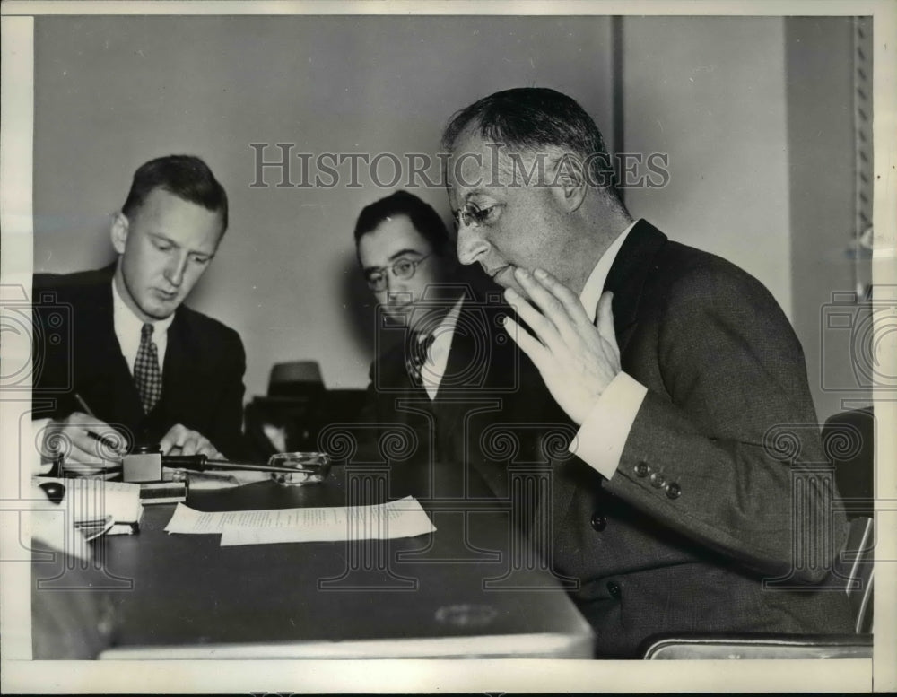 1937 Press Photo Nathan Straus Pictured In Washington D.C. - nep04193